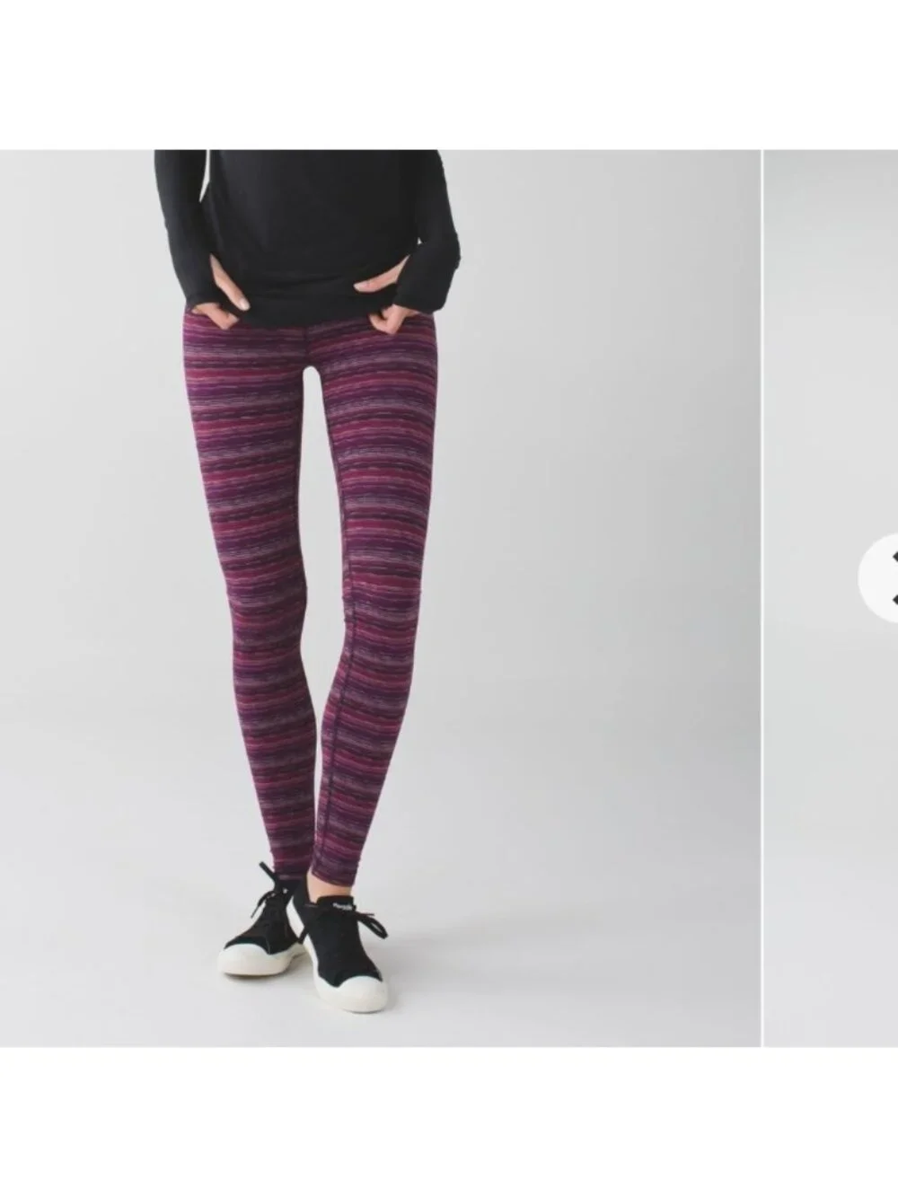 Lululemon Wunder Under Pant III Space Dye Twist Regal Plum Alarming